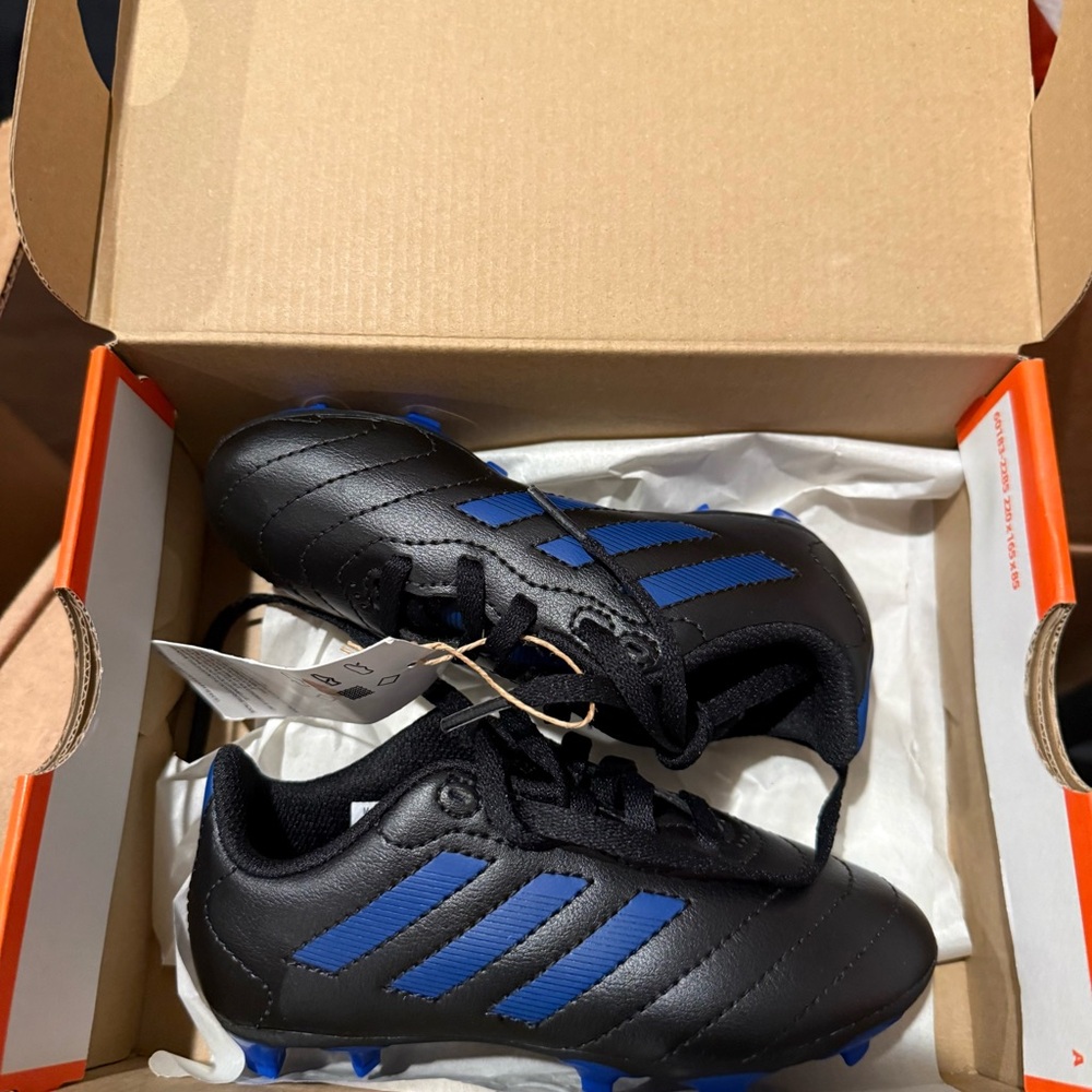 Nike Kids Black and Blue Soccer Cleats